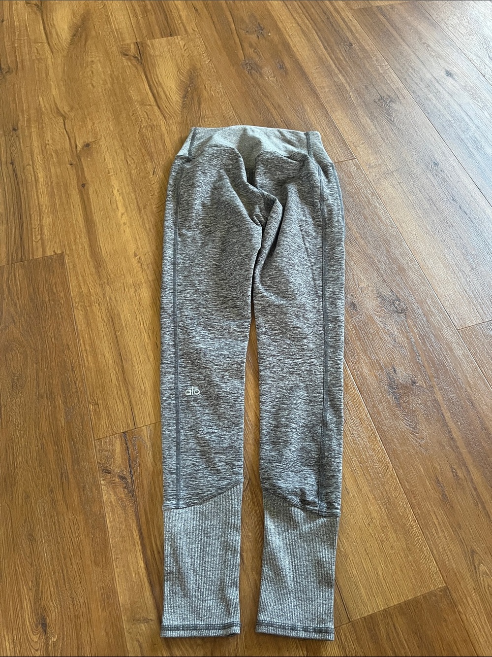 ALO Yoga Kids Heather Gray Seamless Leggings